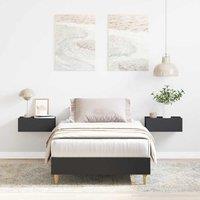 Berkfield Home Bed Frame No Mattress Black 100x200 cm Engineered Wood