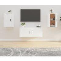 Berkfield Home Wall Mounted TV Cabinets 2 pcs White 40x34.5x60 cm