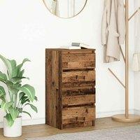Berkfield Home Sideboard Old Wood 37.5x35x76 cm Engineered Wood in Brown