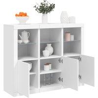 Berkfield Home Sideboards with LED Lights 3 pcs White Engineered Wood