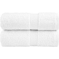 Berkfield Home Premium Soap Towels SOLUND 2pcs White 30x30cm 600gsm