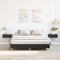 Berkfield Home Bed Frame No Mattress Black 150x200 cm King Size Engineered Wood