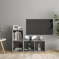 Berkfield Home TV Cabinets 2 pcs Concrete Grey 72x35x36.5 cm Engineered Wood