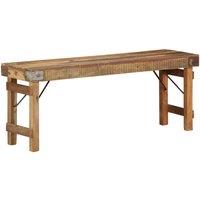 Berkfield Home Bench 110x35x46 cm Solid Wood Reclaimed in Brown | Size: 110 x 35 x 46 cm