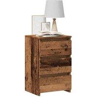 Berkfield Home Bedside Cabinet Old Wood 40x35x62.5 cm Engineered Wood in Brown