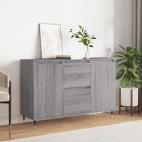 Berkfield Home Sideboard Grey Sonoma 104x35x70 cm Engineered Wood | Size: 104 x 35 x 70 cm
