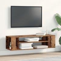 Berkfield Home TV Cabinet Old Wood Engineered Wood 100 x 30 x 26.5 cm TV Cabinet in Brown