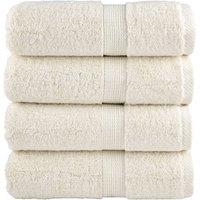 Berkfield Home Premium Soap Towels SOLUND 4 pcs Cream 30x30 cm 600 gsm