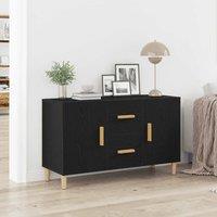 Berkfield Home Sideboard Black Oak 100x36x60 cm Engineered Wood | Size: 100 x 36 x 60 cm