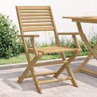 Berkfield Home Folding Garden Chairs 2 pcs 54.5x61.5x86.5 cm Solid Wood Acacia in Brown
