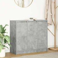 Berkfield Home Sideboard Concrete Grey 85x34x76 cm Engineered Wood | Size: 85 x 34 x 76 cm
