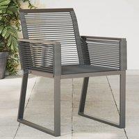 Berkfield Home Garden Chairs 4 pcs Black Poly Rattan