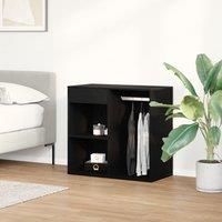 Berkfield Home Black Oak Cosmetic Cabinet 80x40x75 cm Made from Engineered Wood | Size: 80 x 40 x 75 cm