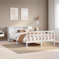 Berkfield Home Bookcase Bed without Mattress White 140x200 cm Solid Wood Pine