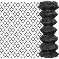 Berkfield Home Chain Link Fence Steel 15x1 m Grey