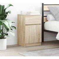 Berkfield Home Bedside Cabinets 2 pcs Sonoma Oak 39x35x65 cm Engineered Wood | Size: 39 x 35 x 65 cm