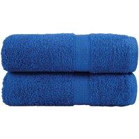 Berkfield Home Premium Guest Towels SOLUND 2pcs Blue 30x50cm 600gsm