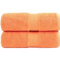 Berkfield Home Premium Guest Towels SOLUND 2 pcs Orange 30x50 cm 600 gsm