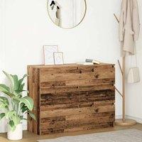Berkfield Home Sideboard Old Wood 100x35x76 cm Engineered Wood in Brown | Size: 100 x 35 x 76 cm