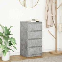 Berkfield Home Sideboard Concrete Grey 37.5x35x76 cm Engineered Wood