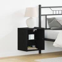 Floating Shelf Black Oak 40x28,5x40 cm Engineered Wood