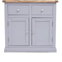 Cabinet Bits Rocca Grey 2 Drawer 2 Door Sideboard Chrome Knob
