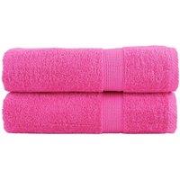 Berkfield Home Premium Bath Towels SOLUND 2 pcs 100x150 cm 600 gsm in Pink