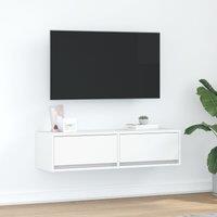 TV Cabinet White 100x31x25,5 cm Engineered Wood