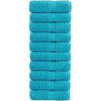 Premium Soap Towels SOLUND 10 pcs Turquoise 30x30 cm 600 gsm
