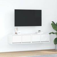 Berkfield Home TV Cabinets 2 pcs White 60x31x25.5 cm Engineered Wood