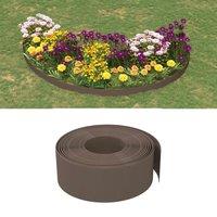 Berkfield Home Garden Edgings 3 pcs Brown 10 m 20 cm Polyethylene