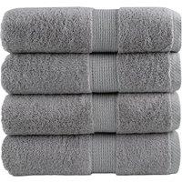 Berkfield Home Premium Soap Towels SOLUND 4pcs Grey 30x30cm 600gsm