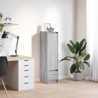 Berkfield Home Highboard Grey Sonoma 29.5x34x119.5 cm Engineered Wood