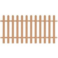 Berkfield Home Picket Fence WPC 200x100 cm in Brown