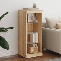 Berkfield Home Sideboard with LED Lights Sonoma Oak 41x37x100 cm in Brown | Size: 41 x 37 x 100 cm