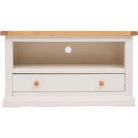 Cabinet Bits Castelli Off-White 1 Drawer TV Cabinet Wood Knob