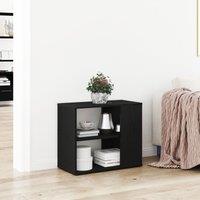 Berkfield Home Black Oak Sideboard - 60 cm x 30 cm x 50 cm - Made from Engineered Wood