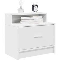 Bedside Cabinets with Drawer 2 pcs White 51x31x47 cm