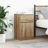 Berkfield Home Bedside Cabinets 2 pcs Artisan Oak 39x35x65 cm Engineered Wood | Size: 39 x 35 x 65 cm