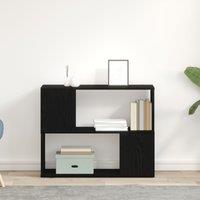 Berkfield Home White TV Stand 80x24x63 cm Made of Engineered Wood in Black | Size: 80 x 24 x 63 cm