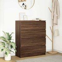 Sideboard Brown Oak 80x35x99 cm Engineered Wood