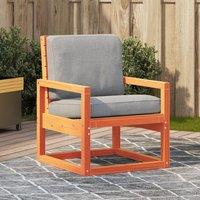 Berkfield Home Garden Chair Wax Brown 57.5x63x76 cm Solid Wood Pine