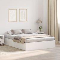 Berkfield Home Storage Bed Frame White 140x190 cm