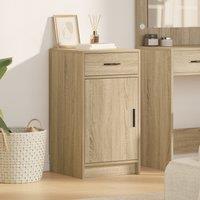 Berkfield Home Sideboard Sonoma Oak 40x41x75 cm Engineered Wood in Beige | Size: 40 x 41 x 75 cm