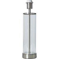 ValueLights Balan Tube Table Lamp Base in Metallic Silver