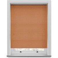 New Edge Blinds Cherry Wood Grain PVC Venetian Blind 152cm Drop (25mm Slats) in Light Brown | Size: 95 cm