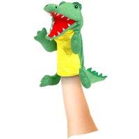 Fiesta Crafts Crocodile Hand Puppet Soft & Interactive with Moving Mouth & Arms