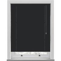 New Edge Blinds Black PVC Venetian Blind 152cm Drop (25mm Slats) | Size: 50 cm