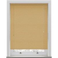 New Edge Blinds Natural Wood Grain PVC Venetian Blind 152cm Drop (25mm Slats) | Size: 120 cm