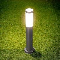 CGC Lighting 'Rome' 0.5m Anthracite Dark Grey Outdoor Post Light Opal Diffuser